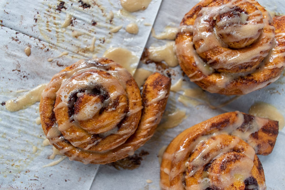 Pumpkin cinnamon rolls